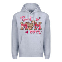 Heather Grey Best Mom Ever Premium Hoodie - texasbilliewilder