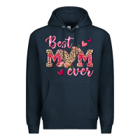 Navy Best Mom Ever Premium Hoodie - texasbilliewilder