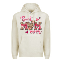 Oatmeal Heather Best Mom Ever Premium Hoodie - texasbilliewilder