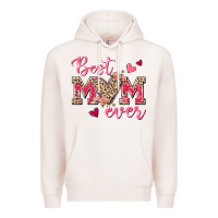Pale Pink Best Mom Ever Premium Hoodie - texasbilliewilder