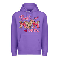 Purple Best Mom Ever Premium Hoodie - texasbilliewilder