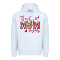 White Best Mom Ever Premium Hoodie - texasbilliewilder