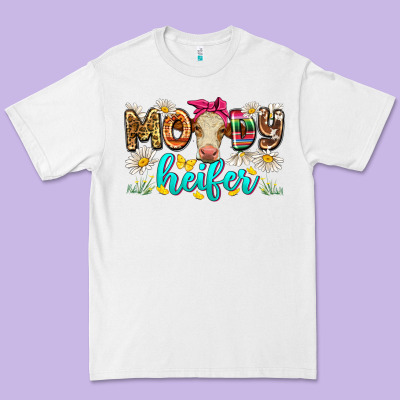 Moody Heifer Premium Tee Designed By Zillion Design Studio
