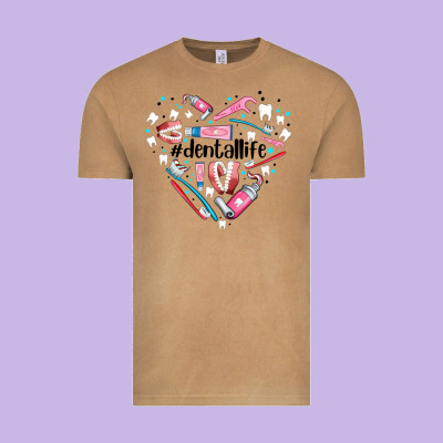 Dental Life Element Heart Vintage Tee Designed By Adodesignshop