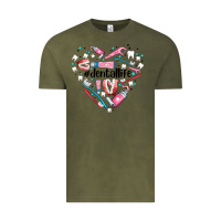 Vintage Olive dental life element heart Vintage Tee - AdoDesignShop