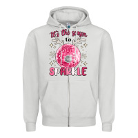 Dove Grey it's the season to sparkle Zipper Hoodie - MaliasSmallBusiness