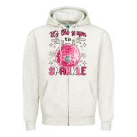 Oatmeal Heather it's the season to sparkle Zipper Hoodie - MaliasSmallBusiness