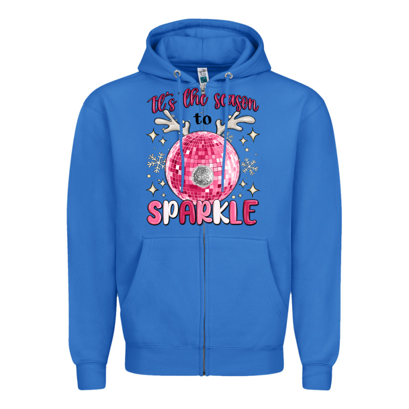 It's The Season To Sparkle Zipper Hoodie by MaliasSmallBusiness | Teevron