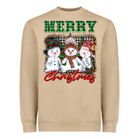 Mushroom merry christmas snowman Heavyweight Sweatshirt - AdoDesignShop