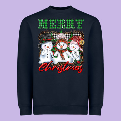 Merry Christmas Snowman Heavyweight Sweatshirt Designed By Adodesignshop