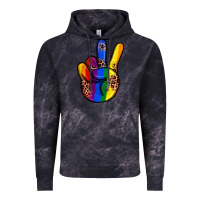 Cloud Black pride leopard peace hand Vintage Hoodie - JahusDesignShop