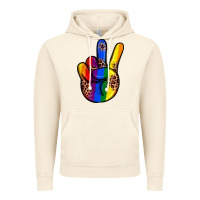 Vintage Artic pride leopard peace hand Vintage Hoodie - JahusDesignShop