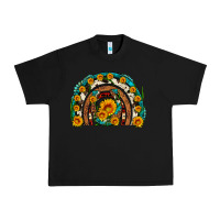 Black sunflower gemstone leopard cowhide horseshoe rainbow Urban Heavy Tee - Artiststas