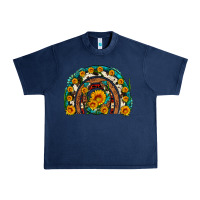 Navy sunflower gemstone leopard cowhide horseshoe rainbow Urban Heavy Tee - Artiststas