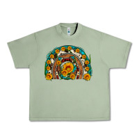 Oil Green sunflower gemstone leopard cowhide horseshoe rainbow Urban Heavy Tee - Artiststas