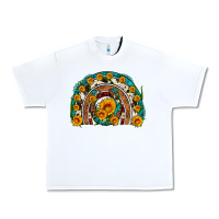 White sunflower gemstone leopard cowhide horseshoe rainbow Urban Heavy Tee - Artiststas