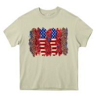 Mossy 4th of july brushstroke Heavy Core Tee - Zillion Design Studio