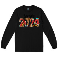 Black senior 2024 western Long Sleeve Tee - JahusDesignShop