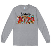 Heather Grey senior 2024 western Long Sleeve Tee - JahusDesignShop