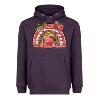 Plum strawberry rainbow Heavyweight Hoodie - BarkalooDesign