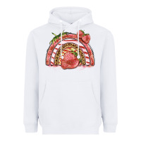 White strawberry rainbow Heavyweight Hoodie - BarkalooDesign
