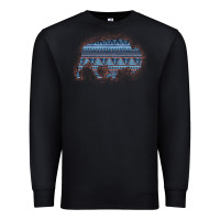 Black Bison Silhouette Blue Aztec Premium Sweatshirt - Bettercallsaul