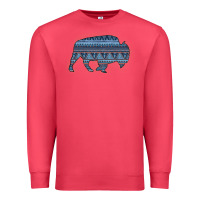 Cardinal Bison Silhouette Blue Aztec Premium Sweatshirt - Bettercallsaul