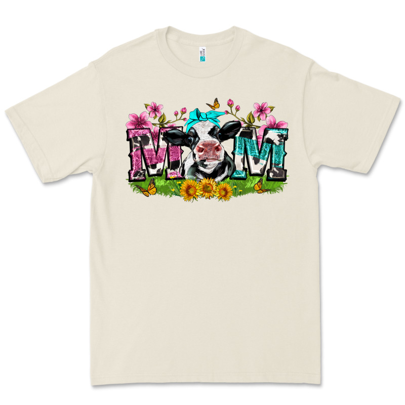 Mom With Cow Premium Tee by Zillion Design Studio | Teevron