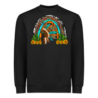 Black indian headdress cactus and sunflowers rainbow Heavyweight Sweatshirt - Artiststas