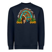 Navy indian headdress cactus and sunflowers rainbow Heavyweight Sweatshirt - Artiststas
