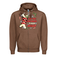 Chestnut tis the season tıbıa jolly Zipper Hoodie - MaliasSmallBusiness