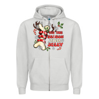 Dove Grey tis the season tıbıa jolly Zipper Hoodie - MaliasSmallBusiness