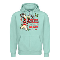Seafoam tis the season tıbıa jolly Zipper Hoodie - MaliasSmallBusiness