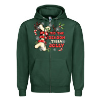 Sports Green tis the season tıbıa jolly Zipper Hoodie - MaliasSmallBusiness