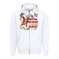 White tis the season tıbıa jolly Zipper Hoodie - MaliasSmallBusiness