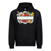 Black floral teacher custom name Urban Hoodie - CowGirlArtShop