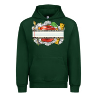 Forest Green floral teacher custom name Urban Hoodie - CowGirlArtShop