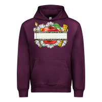 Mauve Wine floral teacher custom name Urban Hoodie - CowGirlArtShop