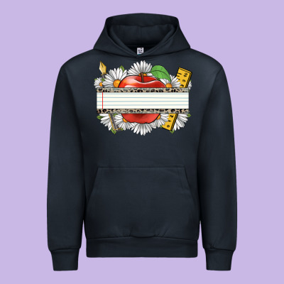 Floral Teacher Custom Name Urban Hoodie Designed By Cowgirlartshop