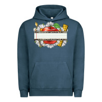 Pigment Midnight Navy floral teacher custom name Urban Hoodie - CowGirlArtShop