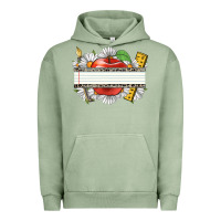 Pigment Oil Green floral teacher custom name Urban Hoodie - CowGirlArtShop