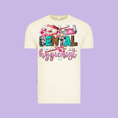 Dental Hygienist Vintage Tee Designed By Adodesignshop