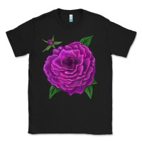 Black Celestial Rose Classic Tee - LillyAllenDesigns