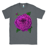 Charcoal Heather Celestial Rose Classic Tee - LillyAllenDesigns