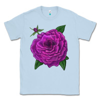 Dusty Blue Celestial Rose Classic Tee - LillyAllenDesigns