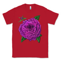 Red Celestial Rose Classic Tee - LillyAllenDesigns