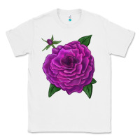 White Celestial Rose Classic Tee - LillyAllenDesigns