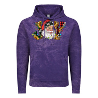 Cloud Purple santa joy with sunflowers Vintage Hoodie - RanaPortraitStore