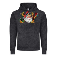 Vintage Black santa joy with sunflowers Vintage Hoodie - RanaPortraitStore