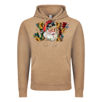 Vintage Coffee santa joy with sunflowers Vintage Hoodie - RanaPortraitStore